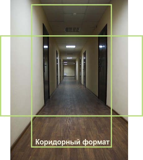 Пример камеры с коридорным форматом